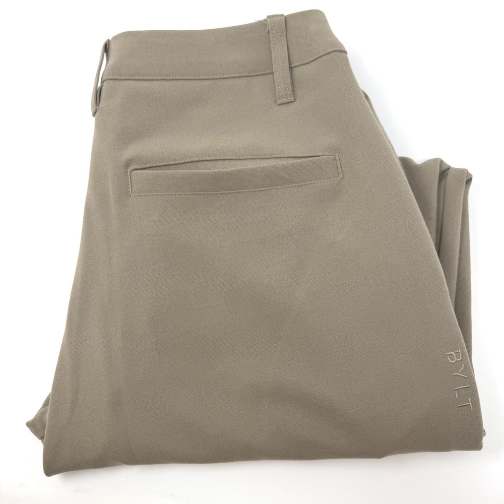 BYLT Premium Basics Everyday Pant Mens 32 Taupe Brown Technical Stretch Chino